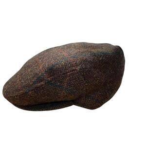 ****Hills Melton Paperboy Hat Cap Wool Handcrafted Small Vintage Style